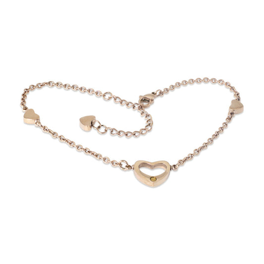 Heart Anklet Rose Gold (SS) - main
