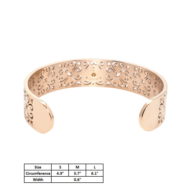 Trellis Cuff-Rose Gold (SS) - view 3