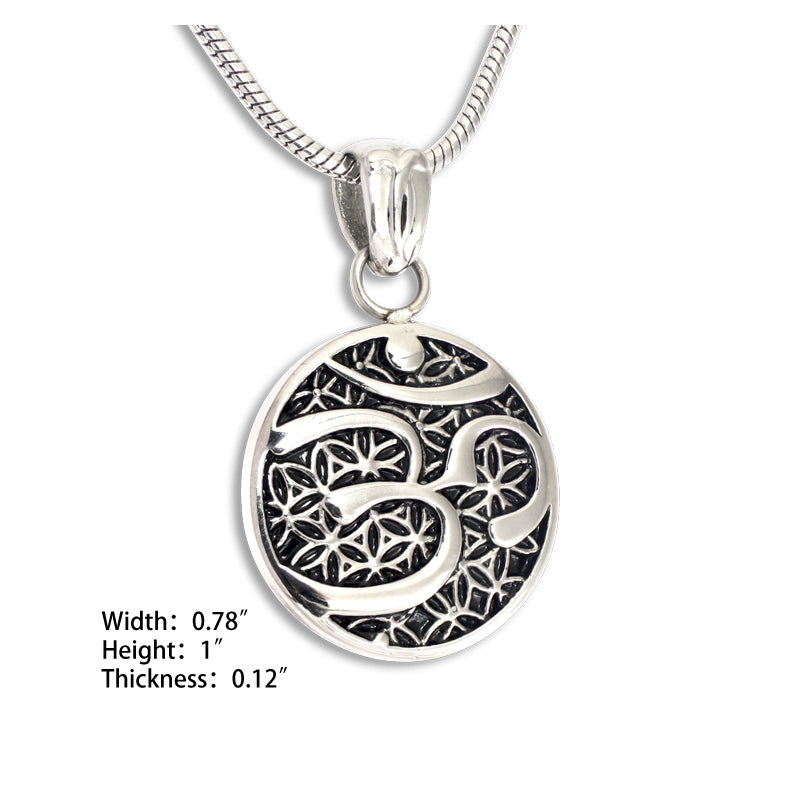 Solid Om Pendant (SS) - view 2