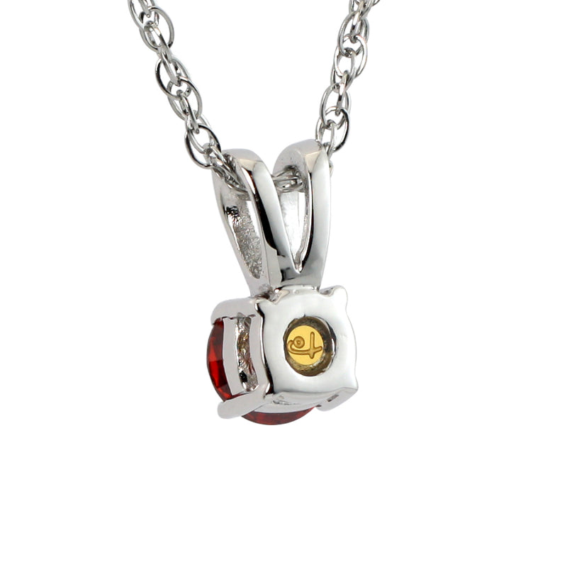 Solitaire CZ Pendant (Rhodium SS) - view 9