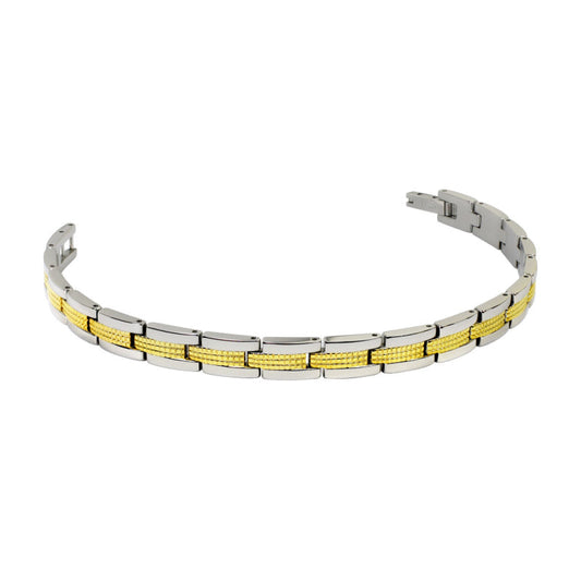 Textured Two Tone Bracelet (Ti) - main
