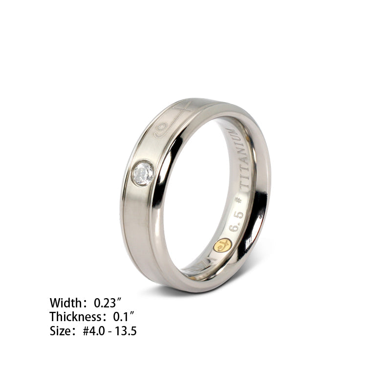 Triple Treasure Ring (Ti) - view 2