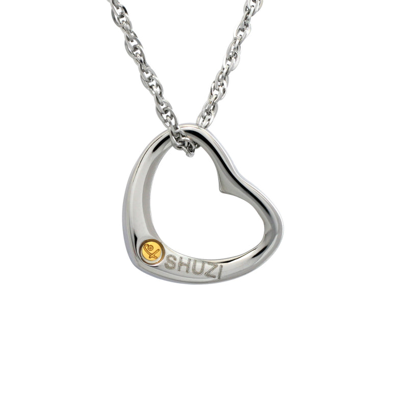 Curved Heart Pendant (SS) - view 3
