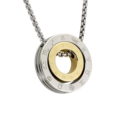 Astrology Circular Pendant (SS) - main